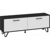 Tv galdiņš BOSS-12 140, Melns/Balts